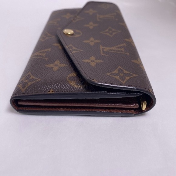 LOUIS VUITTON Portefeuille Sarah Monogram M60531 Brown Long Wallet LV - Picture 3 of 15